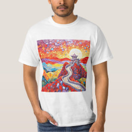Camiseta La Gran Muralla al atardecer