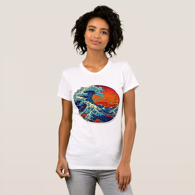 Camiseta La gran ola (Anverso completo)