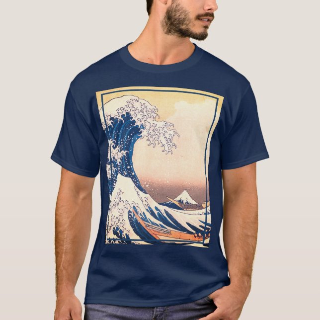 Camiseta La Gran Ola - Arte japonés (Anverso)