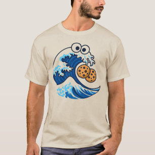 Camiseta La Gran Ola Comiendo Galletas Fuera De Kanagawa Go