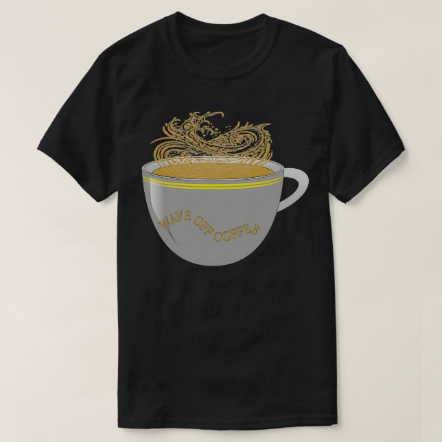 CAMISETA LA GRAN OLA DE CAFÉ (Diseño del anverso)
