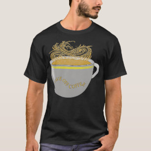 CAMISETA LA GRAN OLA DE CAFÉ