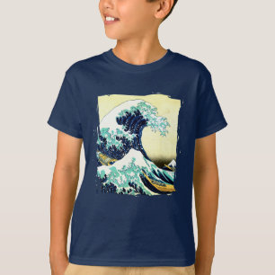 Camiseta La Gran Ola de Kanagawa (神 奈 川 沖 浪 裏)