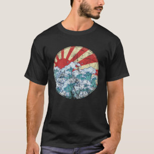 Camiseta La gran ola de Kanagawa Hokusai inspiró a Japón
