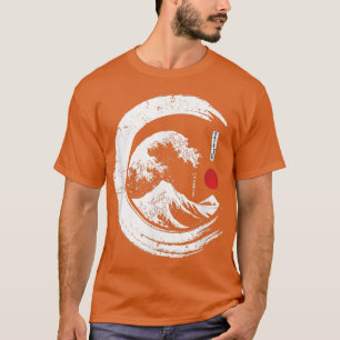 Camiseta La gran ola de la estética japonesa de Kanagawa 