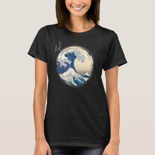 Camiseta La gran ola de la ola de la estética japonesa de K