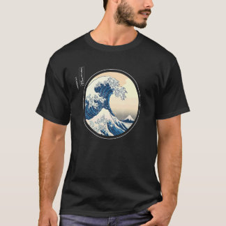 Camiseta La gran ola de la ola de la estética japonesa de K