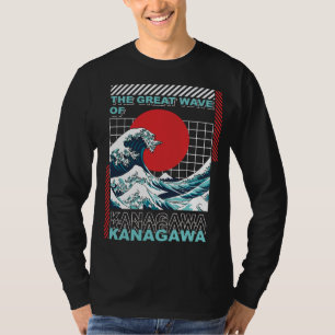 Camiseta La gran ola del arte japonés Kanagawa Hokusai