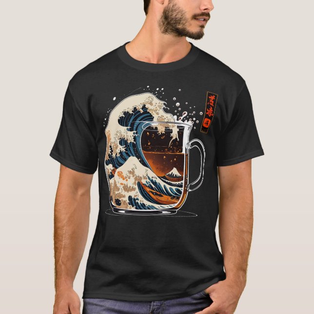 Camiseta La gran ola del café (Anverso)