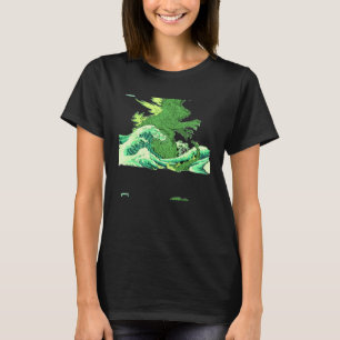 Camiseta La Gran Ola del Monstruo Frente a Kanagawa TeamGod