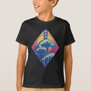 Camiseta La gran ola del vaporwave
