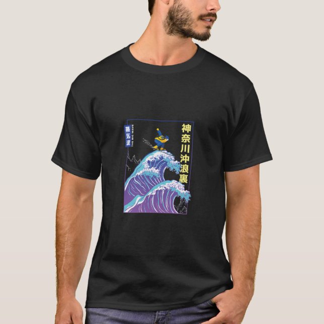 Camiseta La gran ola japonesa de la estética de Kanagawa (Anverso)