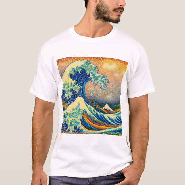 Camiseta La Gran Ola, la ola de Kanagawa v2 (Anverso)