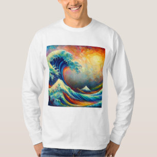 Camiseta La Gran Ola, la ola de Kanagawa v4