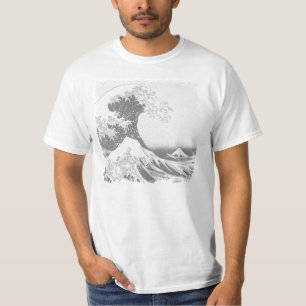 Camiseta La gran onda de Kanagawa (神奈川沖浪裏)