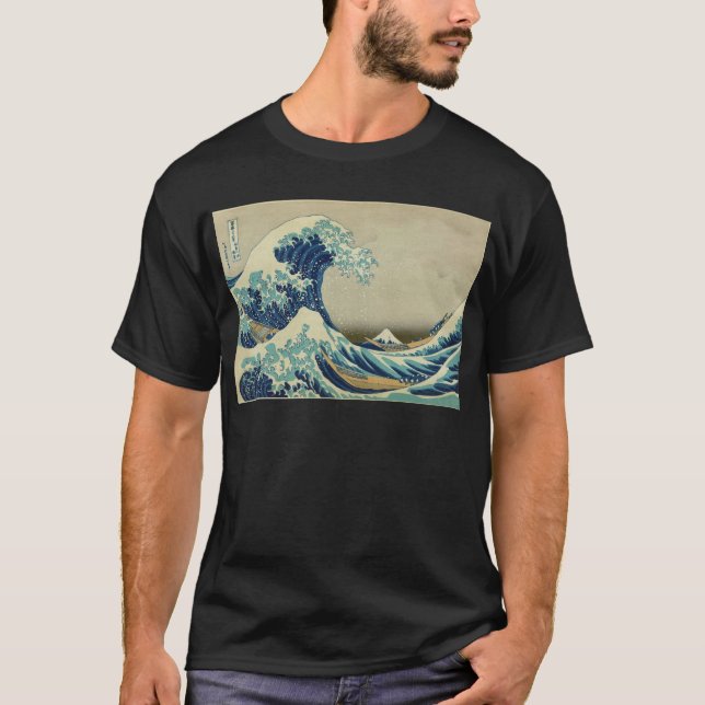Camiseta La gran onda de Kanagawa de Katsushika Hokusai (Anverso)