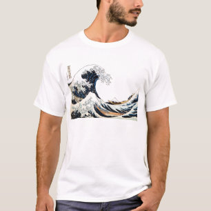 Camiseta La gran onda de Kanagawa el monte Fuji Japón