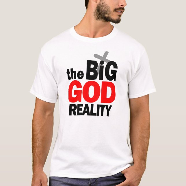 Camiseta La Gran Realidad Divina Gráfica Cristiana (Anverso)