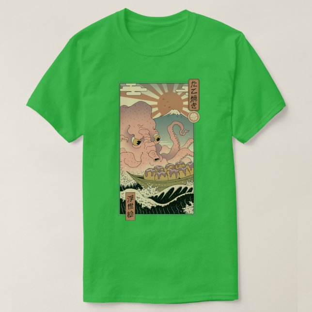 Camiseta La gran Takoyaki (Diseño del anverso)