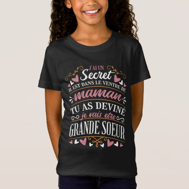 CAMISETA LA GRANDE SOEUR BIG SISTER FRANCÉS CITA (Anverso)