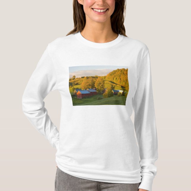 Camiseta La granja de Jenne en Woodstock, Vermont. Caída. 2 (Anverso)