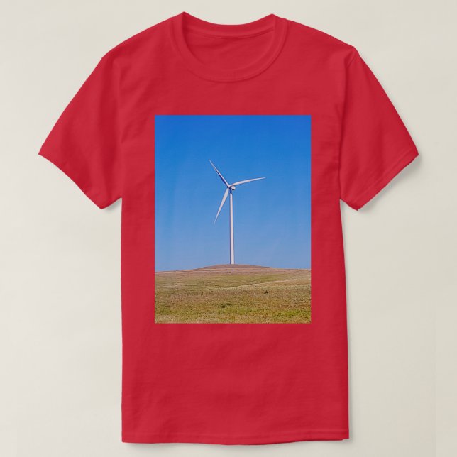 Camiseta La Granja Eólica Ama Su Medio Ambiente Aire Limpio (Diseño del anverso)