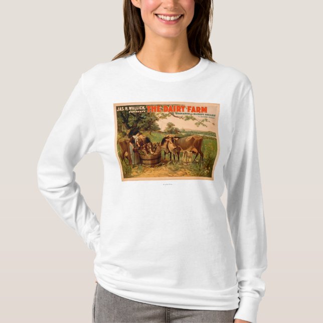 Camiseta La granja lechera un romance del juego hueco (Anverso)