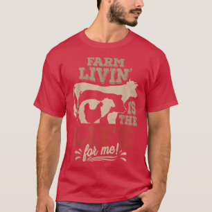 Camiseta La Granja Vive Es La Vida Para Mí Granjero De Anim