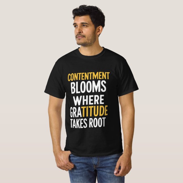 Camiseta La Gratitud Aumenta-Motivación (Anverso completo)