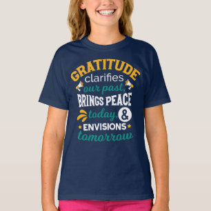 Camiseta La gratitud trae paz hoy – Fe positiva