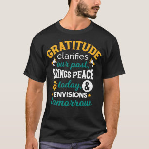 Camiseta La gratitud trae paz hoy – Fe positiva