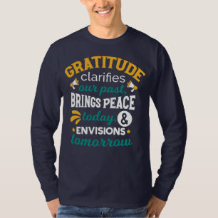 Camiseta La gratitud trae paz hoy – Fe positiva