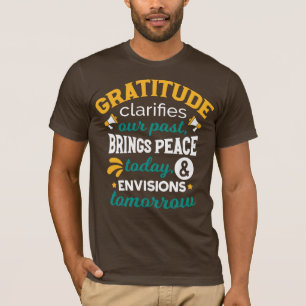 Camiseta La gratitud trae paz hoy – Fe positiva
