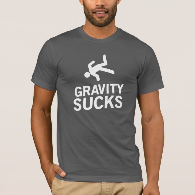 Camiseta La gravedad chupa (Anverso)