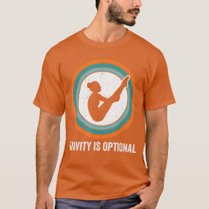 Camiseta La gravedad es opcional Pose de buceo en trampolín