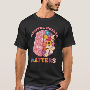 Camiseta La Groovy Salud Mental Importa Enfermedades Del Ce