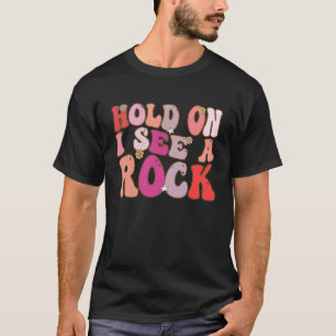 Camiseta La Groovy Vintage Retro Se Espera, Veo Una Roca