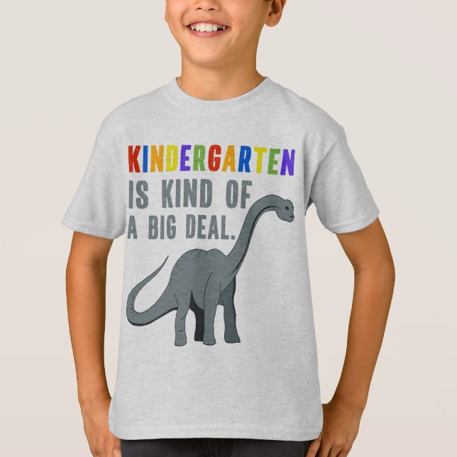 Camiseta La guardería es un poco un dinosaurio divertido de (Anverso)