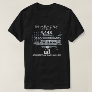 Camiseta La guerra de Afganistán 2001-2020 en memoria