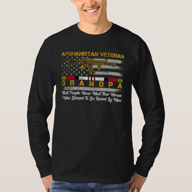 Camiseta La guerra de los veteranos Abuelos de Afganistán (Anverso)