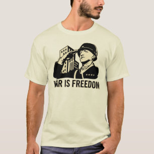 Camiseta La guerra es libertad