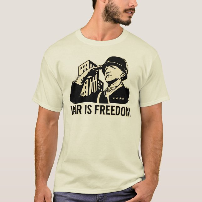 Camiseta La guerra es libertad (Anverso)