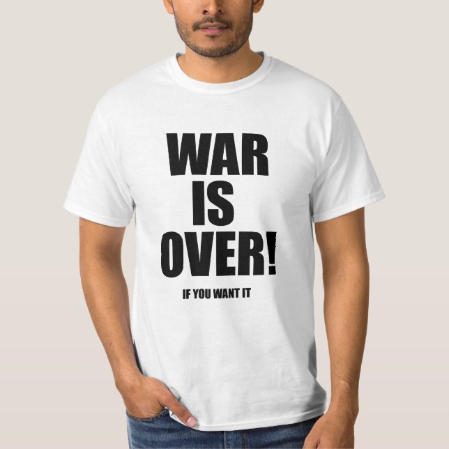 Camiseta La guerra ha terminado (Anverso)