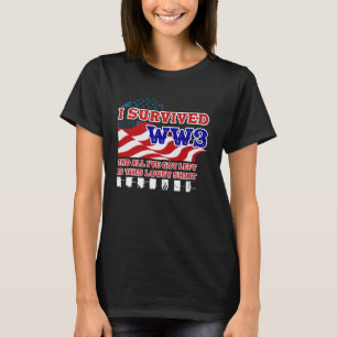Camiseta La Guerra Mundial Sobrevivió Y Todo Lo Que Quedé E