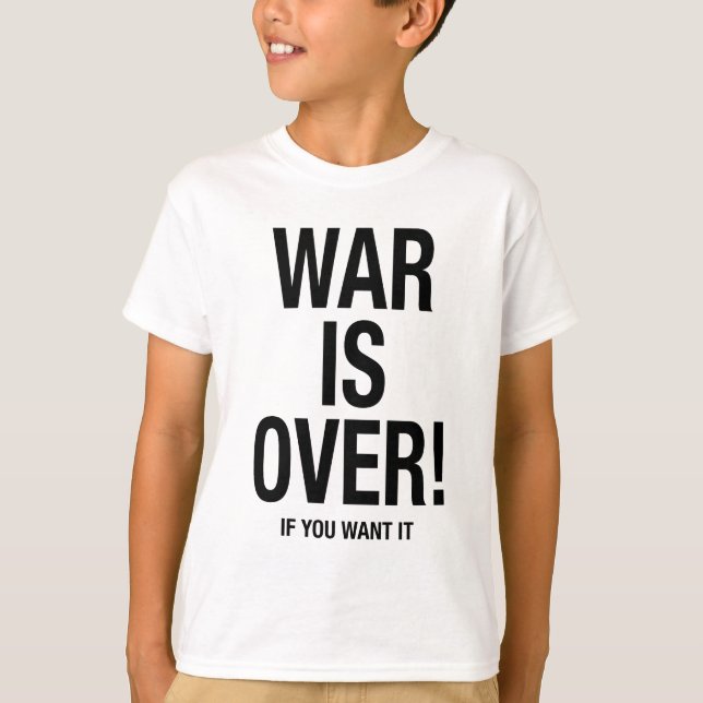 Camiseta La guerra terminó (Anverso)