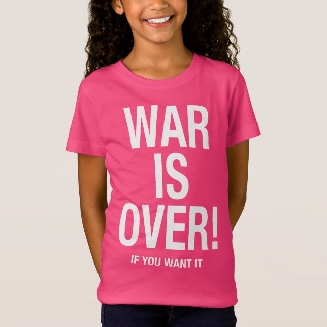 Camiseta La guerra terminó (Anverso)