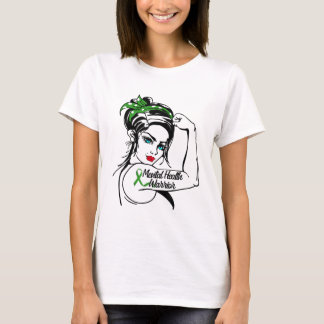 Camiseta La guerrera de salud mental Rosie The Riveter Pin