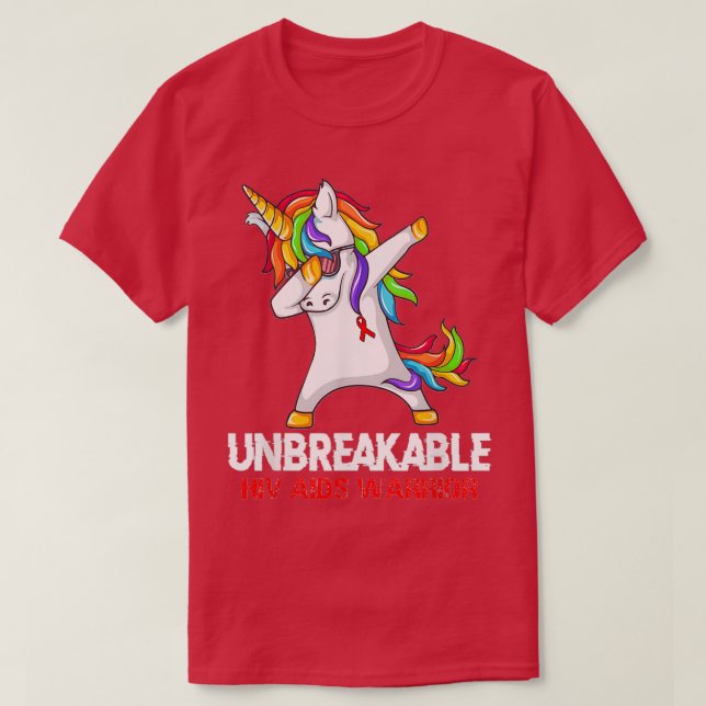 Camiseta La guerrera del Vih Ribo, unicornio Dabbing, inque (Diseño del anverso)