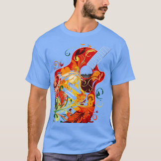 Camiseta La guitarra de la música guitarista de la vida gra