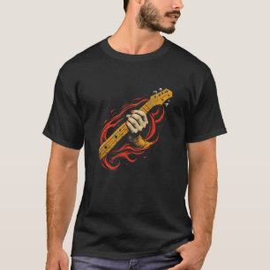 Camiseta La guitarra de la música guitarista de la vida gra